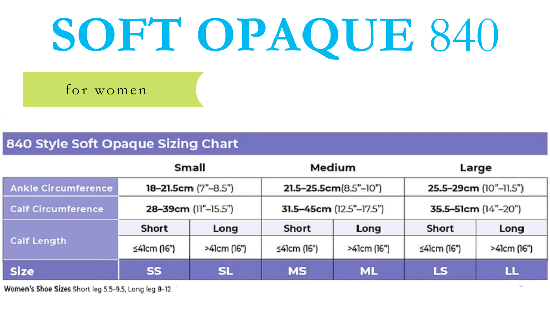 Sigvaris Soft Opaque Knee High 20-30 mmHg & 30-40 mmHg