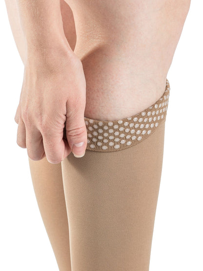 Women Sigvaris Cotton Knee High with Grip-Top Band