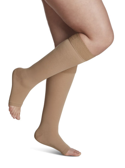 Sigvaris Opaque Knee High with Grip-Top
