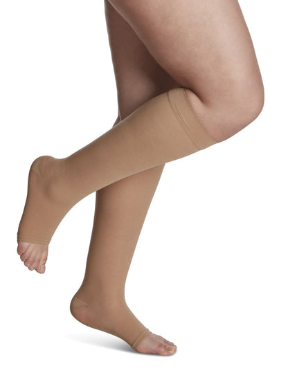 Sigvaris Sheer Open Toe Knee High
