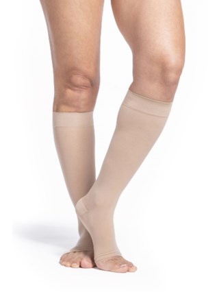 Sigvaris Sheer Open Toe Knee High