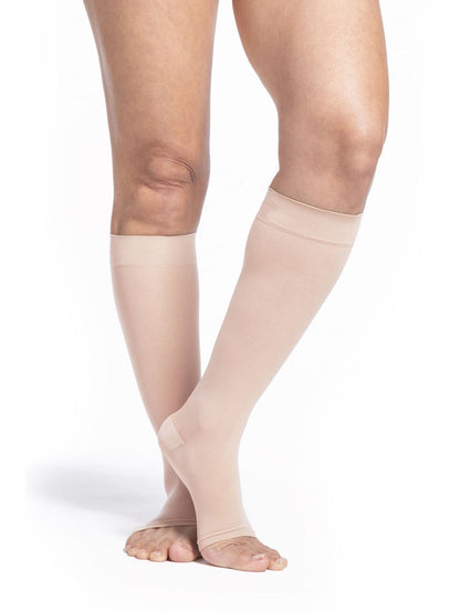 Sigvaris Sheer Open Toe Knee High