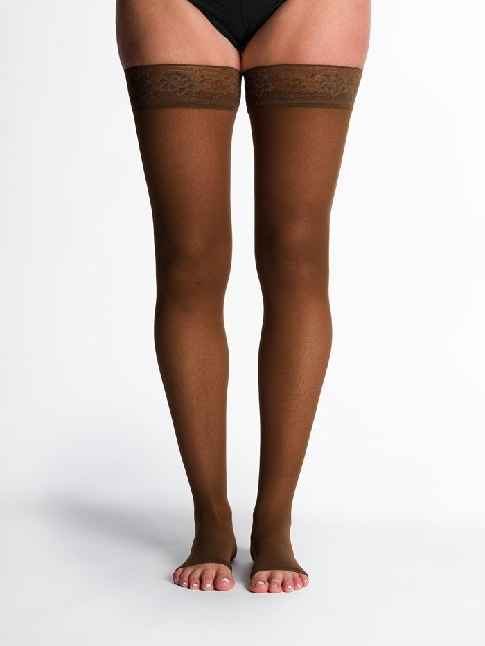 Sigvaris Sheer Open Toe Thigh High • 780 series