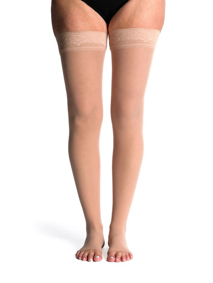 Sigvaris Sheer Open Toe Thigh High • 780 series